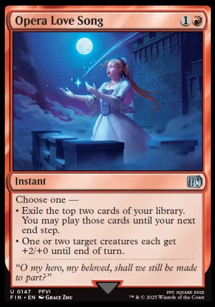 (147) Magic The Gathering Magic: The Gathering - FINAL FANTASY Single: Opera Love Song Holo Uncommon