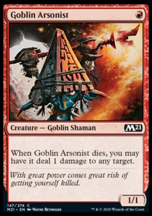 (147) Magic The Gathering Core 2021 Single: Goblin Arsonist  Common