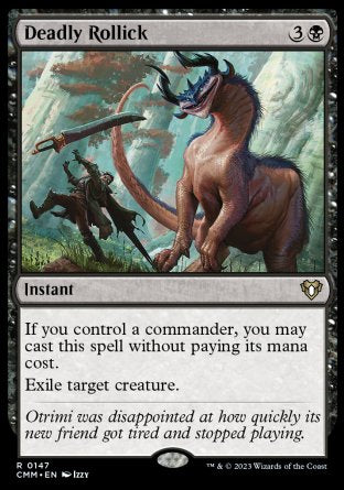 (147) Magic The Gathering Commander Masters Single: Deadly Rollick Holo Rare