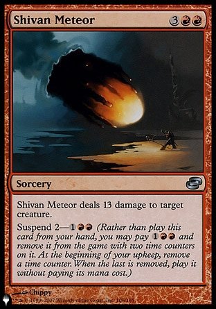 (106) Magic The Gathering The List Single: Shivan Meteor  Uncommon