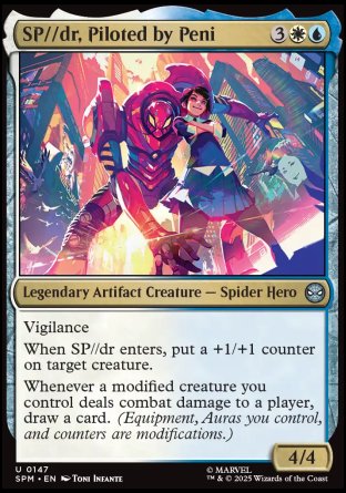 (147) Magic The Gathering Magic: The Gathering | Marvel's Spider-Man Single: SP//dr, Piloted by Peni Holo Uncommon