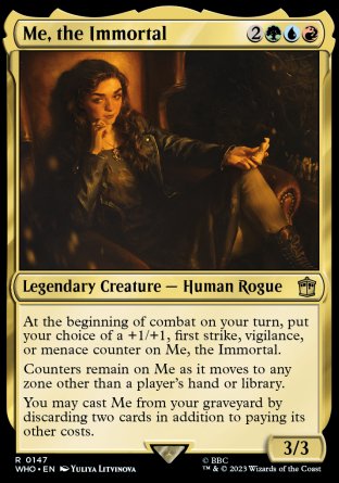 (147) Magic The Gathering Universes Beyond: Doctor Who Single: Me, the Immortal Holo Rare