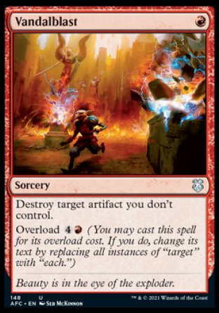 (148) Magic The Gathering Commander: Adventures in the Forgotten Realms Single: Vandalblast  Uncommon