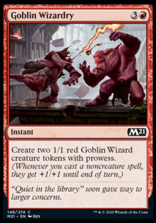 (148) Magic The Gathering Core 2021 Single: Goblin Wizardry Holo Common