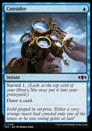 (148) Magic The Gathering Commander: Tarkir: Dragonstorm Single: Consider  Common