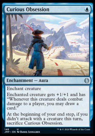 (148) Magic The Gathering Jumpstart Single: Curious Obsession  Uncommon
