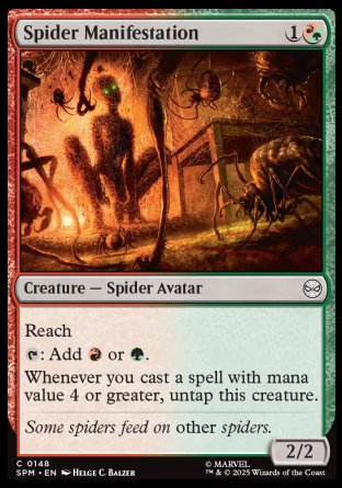 (148) Magic The Gathering Magic: The Gathering | Marvel's Spider-Man Single: Spider Manifestation Holo Common