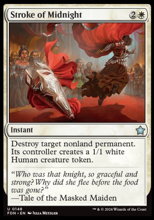 (148) Magic The Gathering Magic: The Gathering Foundations Single: Stroke of Midnight  Uncommon