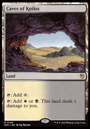 (148) Magic The Gathering Commander: Aetherdrift Single: Caves of Koilos  Rare