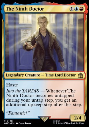 (148) Magic The Gathering Universes Beyond: Doctor Who Single: The Ninth Doctor Holo Rare
