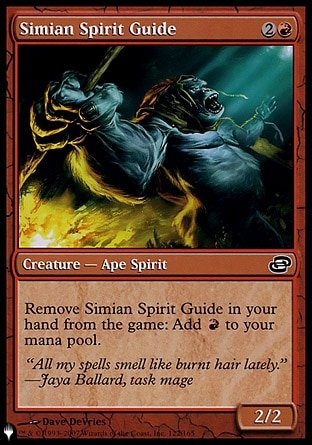 (122) Magic The Gathering The List Single: Simian Spirit Guide  Common