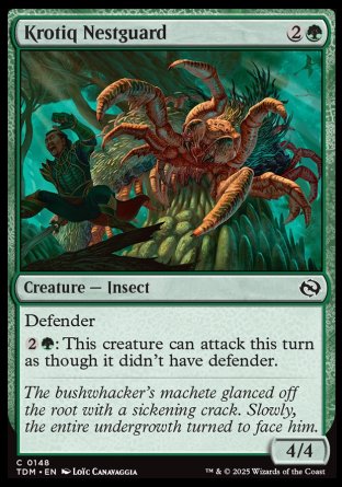 (148) Magic The Gathering Tarkir: Dragonstorm Single: Krotiq Nestguard  Common