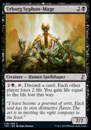(148/289) Magic The Gathering Time Spiral Remastered Single: Urborg Syphon-Mage  Common