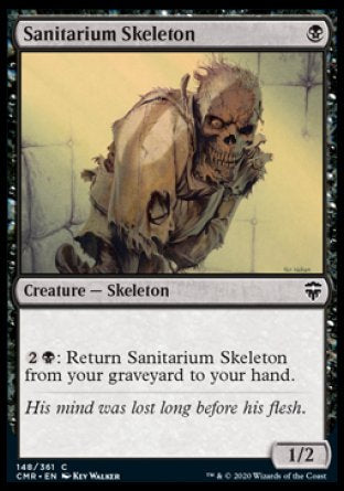 (148/361) Magic The Gathering Commander Legends Single: Sanitarium Skeleton  Common