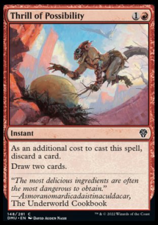 (148) Magic The Gathering Dominaria United Single: Thrill of Possibility  Common