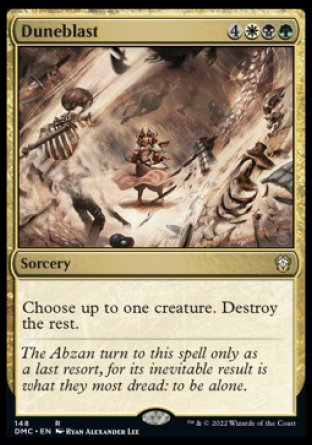 (148) Magic The Gathering Commander: Dominaria United Single: Duneblast  Rare