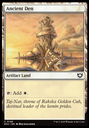 (148) Magic The Gathering Commander: Edge of Eternities Single: Ancient Den  Common