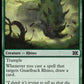 (148) Magic The Gathering Double Masters 2022 Single: Gnarlback Rhino Holo Common