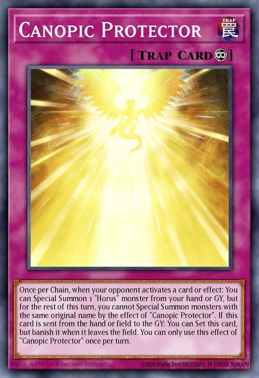 (244) YuGiOh TCG MP24: 25th Anniversary Tin: Dueling Mirrors Single: Canopic Protector  Ultra Rare