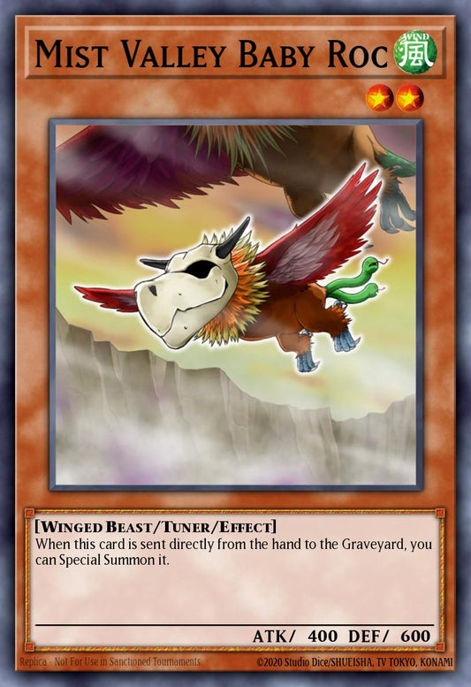 (059) YuGiOh TCG HAC1: Hidden Arsenal: Chapter 1 Single: Mist Valley Baby Roc (V.2 - Parallel Rare)  Parallel Rare