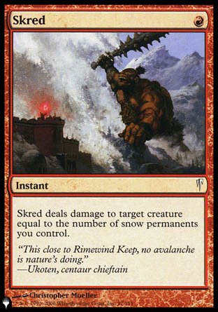 (097) Magic The Gathering The List Single: Skred  Common