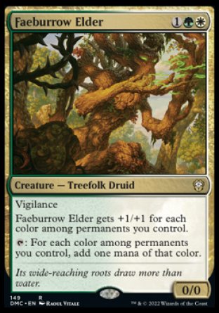 (149) Magic The Gathering Commander: Dominaria United Single: Faeburrow Elder  Rare