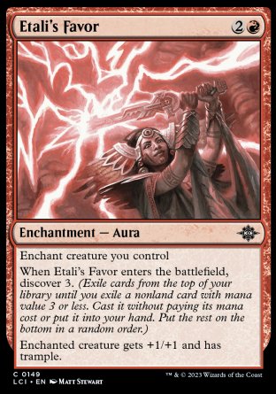 (149) Magic The Gathering The Lost Caverns of Ixalan Single: Etali's Favor Holo Common