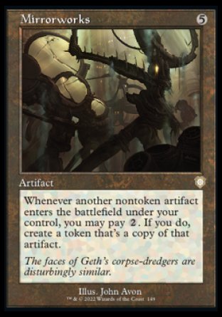 (149) Magic The Gathering Commander: The Brothers' War Single: Mirrorworks  Rare