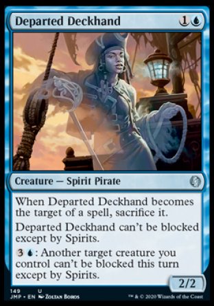 (149) Magic The Gathering Jumpstart Single: Departed Deckhand  Uncommon