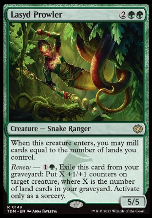 (149) Magic The Gathering Tarkir: Dragonstorm: Promos Single: Lasyd Prowler (V.2)  Holo Rare