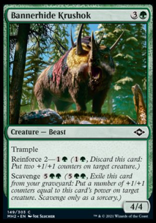 (149) Magic The Gathering Modern Horizons 2 Single: Bannerhide Krushok  Common