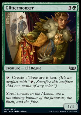 (149) Magic The Gathering Streets of New Capenna Single: Glittermonger Holo Common