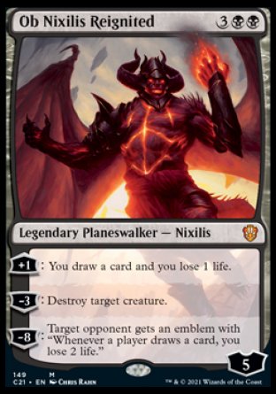 (149) Magic The Gathering Commander: Strixhaven Single: Ob Nixilis Reignited  Mythic
