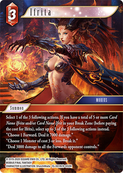 (001) Final Fantasy TCG Crystal Dominion Single: Ifrita (9-002) Holo Rare