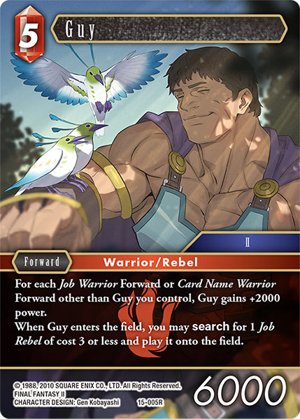 (005) Final Fantasy TCG Crystal Dominion Single: Guy (15-005) (V.1)  Rare
