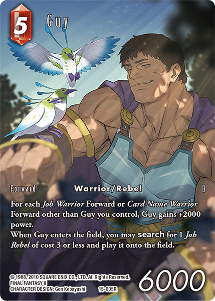 (005) Final Fantasy TCG Crystal Dominion Single: Guy (15-005) (V.2)  Rare