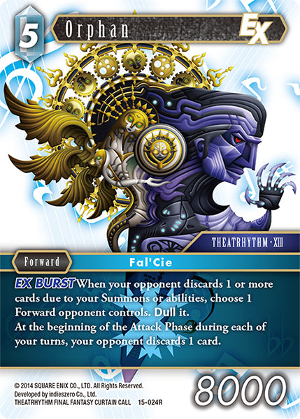(024) Final Fantasy TCG Crystal Dominion Single: Orphan (15-024) Holo Rare