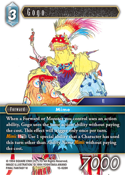 (028) Final Fantasy TCG Crystal Dominion Single: Gogo (15-028)  Hero