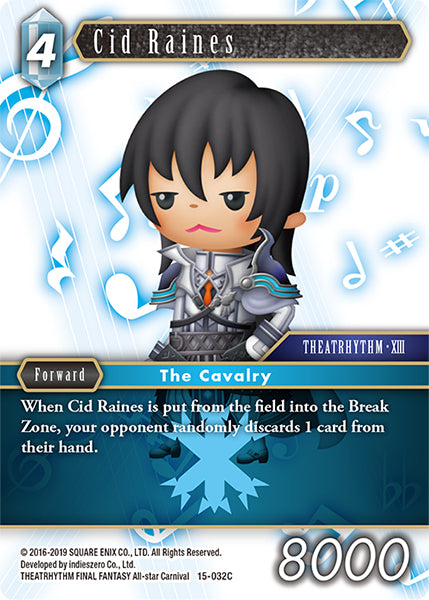 (032) Final Fantasy TCG Crystal Dominion Single: Cid Raines (15-032)  Common
