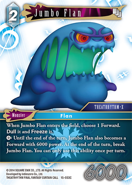 (033) Final Fantasy TCG Crystal Dominion Single: Jumbo Flan (15-033) Holo Common