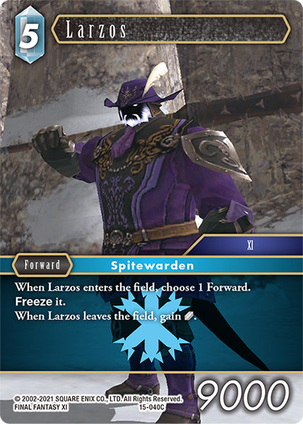 (040) Final Fantasy TCG Crystal Dominion Single: Larzos (15-040) Holo Common
