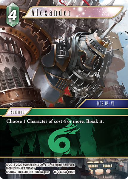 (043) Final Fantasy TCG Crystal Dominion Single: Alexander (8-046) Holo Rare