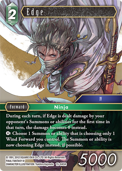 (045) Final Fantasy TCG Crystal Dominion Single: Edge (15-045) (V.1)  Hero