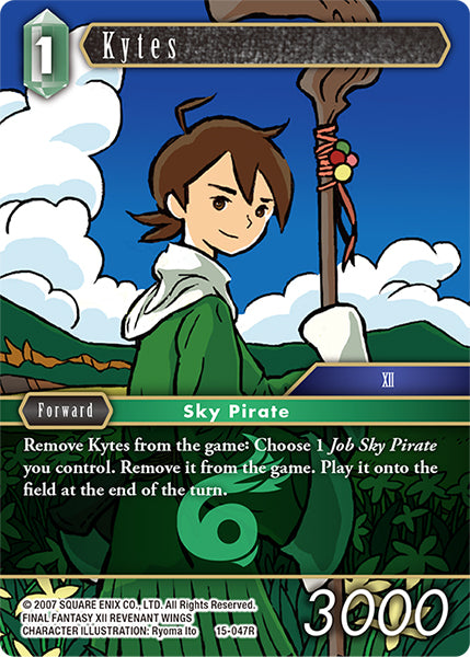 (047) Final Fantasy TCG Crystal Dominion Single: Kytes (15-047) (V.1) Holo Rare