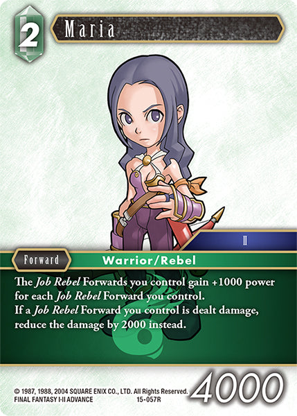 (057) Final Fantasy TCG Crystal Dominion Single: Maria (15-057) Holo Rare
