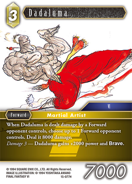 (077) Final Fantasy TCG Crystal Dominion Single: Dadaluma (15-077) Holo Hero