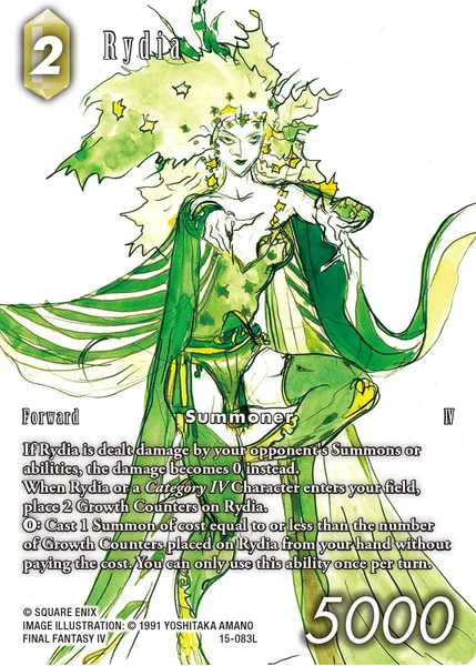 (15-083) Final Fantasy TCG Hidden Trials Single: Rydia (15-083) (V.2)  Legend