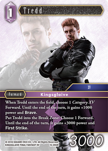 (093) Final Fantasy TCG Crystal Dominion Single: Tredd (15-093)  Rare