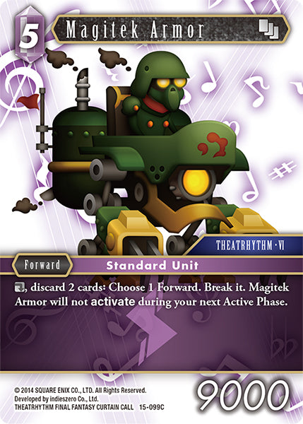 (099) Final Fantasy TCG Crystal Dominion Single: Magitek Armor (15-099) Holo Common