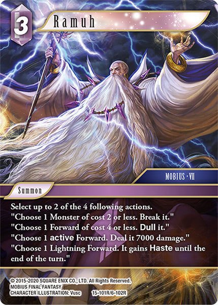 (101) Final Fantasy TCG Crystal Dominion Single: Ramuh (6-102)  Rare